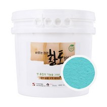 이오세라믹황토 바르는 천연 황토벽지 16L, 민트색