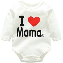 맘스케어 유아용 아이러브 긴팔 바디수트