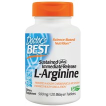 닥터스베스트 L-아르기닌 500mg 바이레이어 타블렛, 120개입, 1개