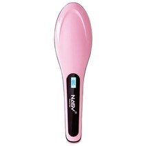 NASV 브러쉬타입 헤어 스타일러 고데기, 핑크
