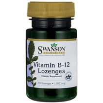 Swanson B-12 1000mcg 로젠지, 100개입, 1개, 100정