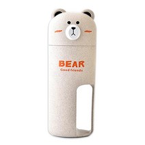 더자카 곰돌이 칫솔 케이스, Y375LBBT063, 1개