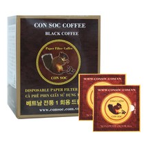 콘삭 페이퍼필터 블랙커피, 7g, 10개입