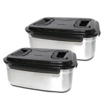 키친아트 스텐 김치통, 2개입, 7L