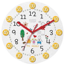 해피바이러스 어린이 교육용 벽시계, 2180 행복한우리