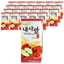 웅진 내사랑 사과 드링크팩, 185ml, 24개