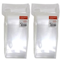 포포팬시 무지 접착 OPP 포장팩 2호 200p, 투명, 2개입