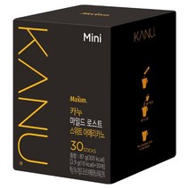 카누 마일드 로스트 스위트 아메리카노 원두커피믹스 미니, 2.9g, 30개입, 5개