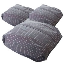 올리빙 크로스 실속 이불정리함 대형, 그레이, 3개