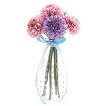 행복한마을 진짜같은 조화 화분, 백일홍보틀 퍼플, 1개
