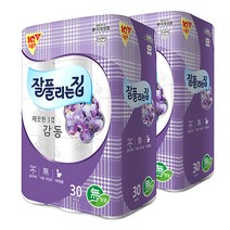 잘풀리는집 깨끗한 3겹 감동 롤화장지 25m, 30롤, 2팩