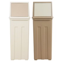 바람 베네시안 휴지통 40L, 베이지, 커피, 1세트