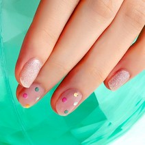 넬로 팔레트 젤 네일 스티커, 비즈워터, 1세트