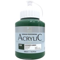 신한 아크릴물감 528 HOOKERS GREEN, 500ml, 1색
