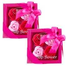 ABM 비누꽃 플라워박스 2p, 레드