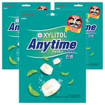 롯데 애니타임 민트 캔디, 185g, 3개