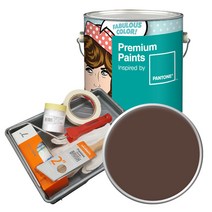 노루페인트 팬톤 내부용 저광 실내벽면페인트 세트, 19-1218 Potting Soil, 4L