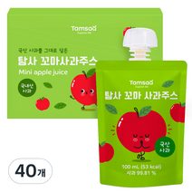 탐사 꼬마 사과주스, 40개, 100ml
