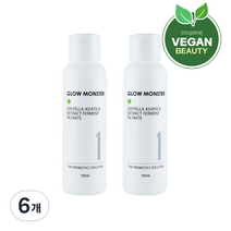 글로우몬스터 프로바이오틱스 병풀 발효 추출물 원액, 100ml, 6개