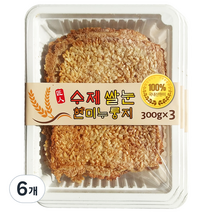 현미네 수제쌀눈 현미누룽지, 300g, 6개