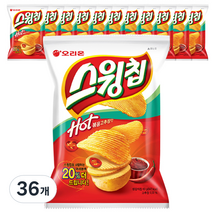 오리온 스윙칩 볶음고추장맛, 60g, 36개