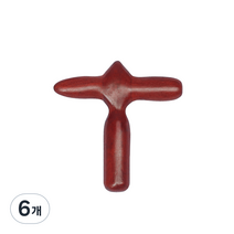 십자 장미목 지압봉, 6개