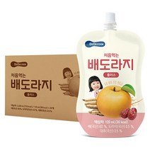 베베쿡 처음먹는 배도라지 플러스 주스 120ml, 혼합맛(배/도라지), 20팩