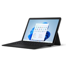 마이크로소프트 Surface Go3 2in1 태블릿PC 윈11홈S 128GB 8GB + 타입커버, 8VC-00025, 블랙(태블릿, 커버)