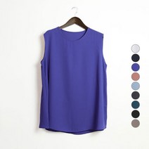아이엠수 쉬폰 민소매 블라우스
