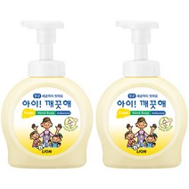 아이깨끗해 핸드워시 순 보송보송 파우더향, 490ml, 2개