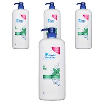 헤드앤숄더 쿨 멘솔 샴푸, 1200ml, 4개
