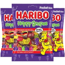 하리보 해피그레이프 젤리, 100g, 3개