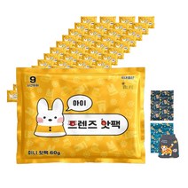 인라이프 국내 제조 포켓형 아이 프렌즈 핫팩 60g, 60개