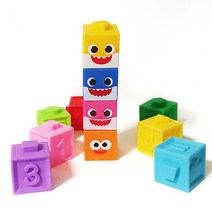 아기상어 말랑말랑 숫자놀이 블록, 혼합색상
