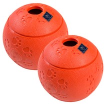 딩동펫 강아지 장난감 대형 간식볼 라텍스 8 x 8 cm, 2개