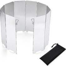 퍼즈 캠핑 알루미늄 버너 바람막이, 1개, 그레이