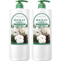 부케가르니 실크 케라틴 샴푸 코튼 퍼퓸, 1500ml, 2개