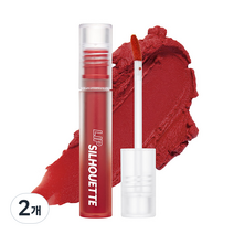 아임미미 립 실루엣 매트 벨벳 틴트 4ml, 02 하이틴 레드, 2개