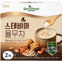 펄세스 스테비아 율무차 20p, 18g, 20개입, 2개