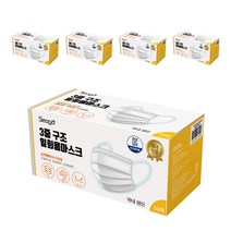서가 성인용 일회용 마스크, 50개입, 5개, 화이트