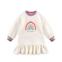 월튼키즈 여아용 레인보우프릴 원피스