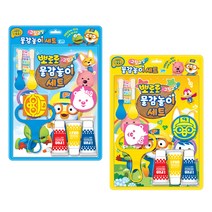 뽀로로 그림 교실 물감놀이 세트 랜덤발송, 3색