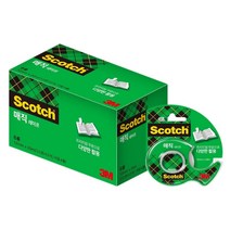 스카치 다용도 매직 테이프 디스펜서 2p + 리필 12mm x 20m 4p 세트, (반투명) 테이프, 1세트