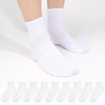 두발로 남성용 스포츠 오리지널 카바 양말 10켤레, 화이트