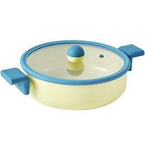 네오플램 대니쉬 IH 인덕션 전골냄비 24cm, 362 x 240 x 122 mm, 옐로우