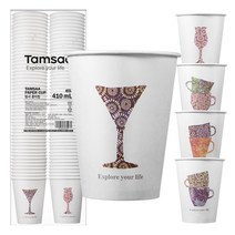 탐사 고평량 종이컵 410ml, 100개입, 1개