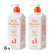 밀크바오밥 베이비 앤 키즈 바디 워시, 500ml, 6개