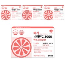 동화약품 메가 비타민C 3000 아스코르빈산 90p, 270g, 4개