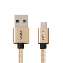 아이논 USB 마이크로 5핀 고속충전 데이터 케이블 IN-CAUM101, GOLD, 1개, 1m
