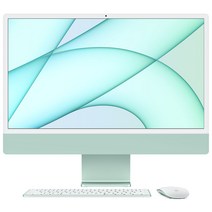 Apple 2021 아이맥 24, 그린, M1, Apple M1 7 core, SSD 256GB, 8GB, Retina 4.5K, 미지원, MJV83KH/A, 기본형